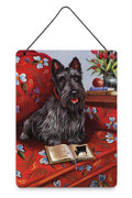 Scottie Lil Einstein Wall or Door Hanging Prints Aluminum Metal Sign Kitchen Wall Bar Bathroom Plaque Home Decor Front Door Plaque, 12x16, Multicolor