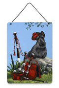 Scottie Piper Wall or Door Hanging Prints Aluminum Metal Sign Kitchen Wall Bar Bathroom Plaque Home Decor Front Door Plaque, 12x16, Multicolor