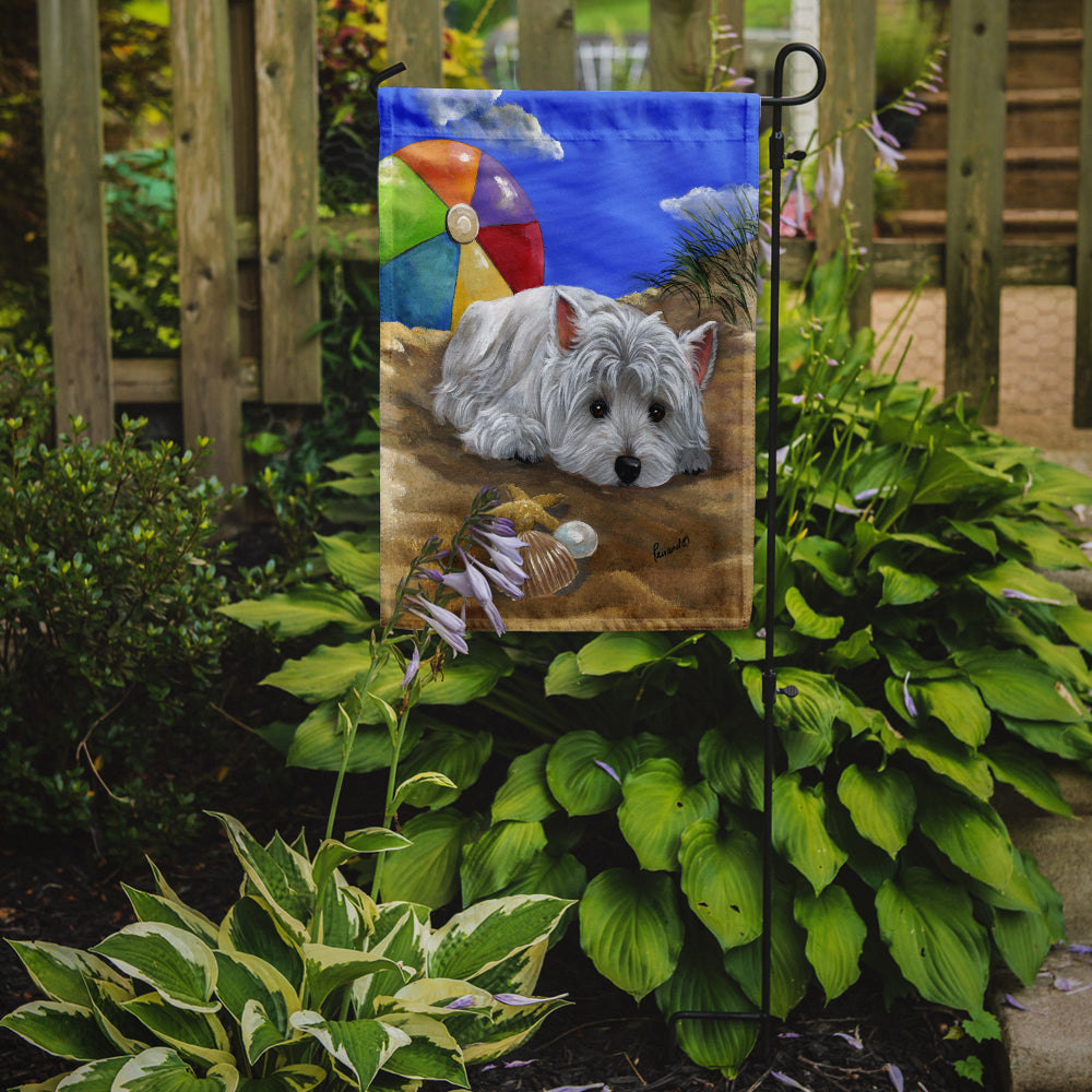 Westie Beach Baby Garden Flag Mailbox Decorative Yard Banner Outside Patio Artwork for Flower Beds, Garden Size, Multicolor
