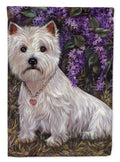 Westie Lily & Lilacs Garden Flag Mailbox Decorative Yard Banner Outside Patio Artwork for Flower Beds, Garden Size, Multicolor