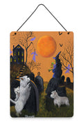 Westie Wicked Witch Wall or Door Hanging Prints Aluminum Metal Sign Kitchen Wall Bar Bathroom Plaque Home Decor Front Door Plaque, 12x16, Multicolor