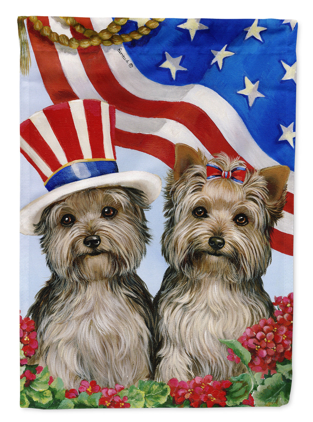 Yorkie USA Garden Flag Mailbox Decorative Yard Banner Outside Patio Artwork for Flower Beds, Garden Size, Multicolor