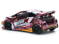 Toyota Goodride GR Yaris RHD (Right Hand Drive) "EVA RT Production Model-08" Pink Metallic with Graphics 1/64 Diecast Model Car by Pop Race