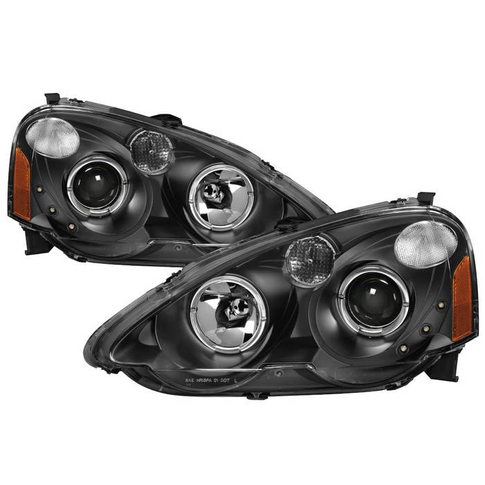 SPYDER xTune Acura RSX 2002-2004 Halo Projector Headlights - Black PRO-JH-ARSX02-HL-BK 9036613