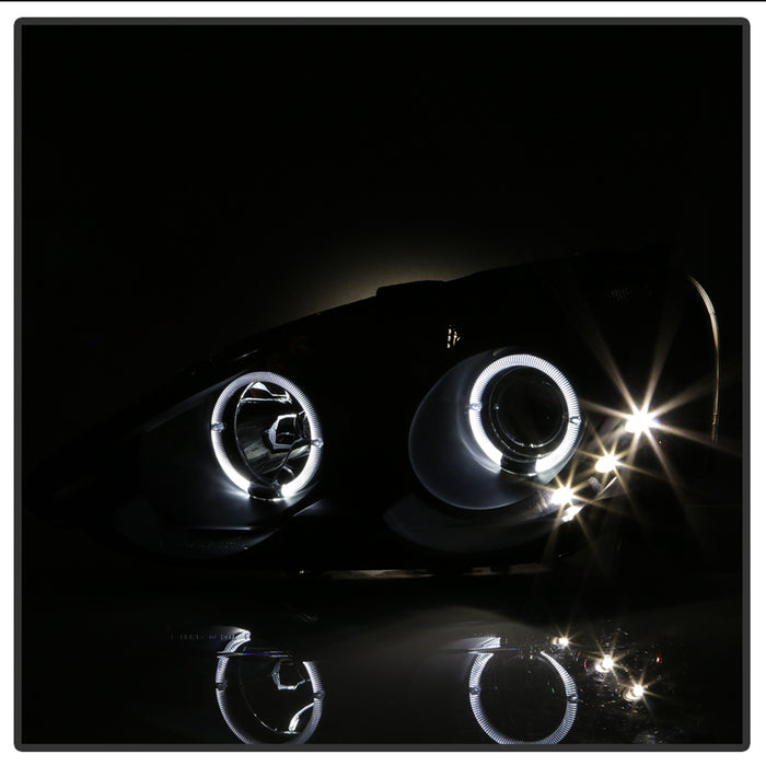 SPYDER xTune Acura RSX 2002-2004 Halo Projector Headlights - Black PRO-JH-ARSX02-HL-BK 9036613