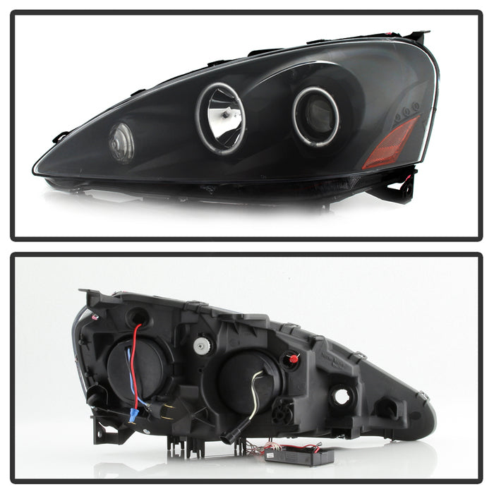 SPYDER xTune 05-06 Acura RSX CCFL Halo Projector Headlights - Black (PRO-JH-ARSX05-HL-BK) 9036958