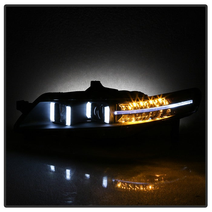 SPYDER xTune 04-08 Acura TL (Xenon/HID Models) Projector Headlights LT DRL - Black (PRO-JH-ATL04-DRL-BK) 9040474