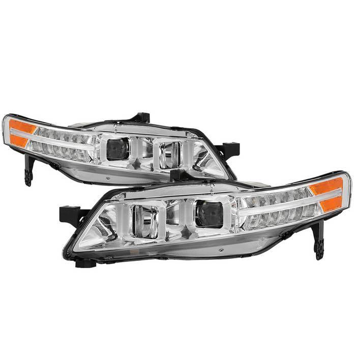 SPYDER xTune 04-08 Acura TL (Xenon/HID Projector Headlights) Light Tube DRL - Chrome (PRO-JH-ATL04-DRL-C) 9040481