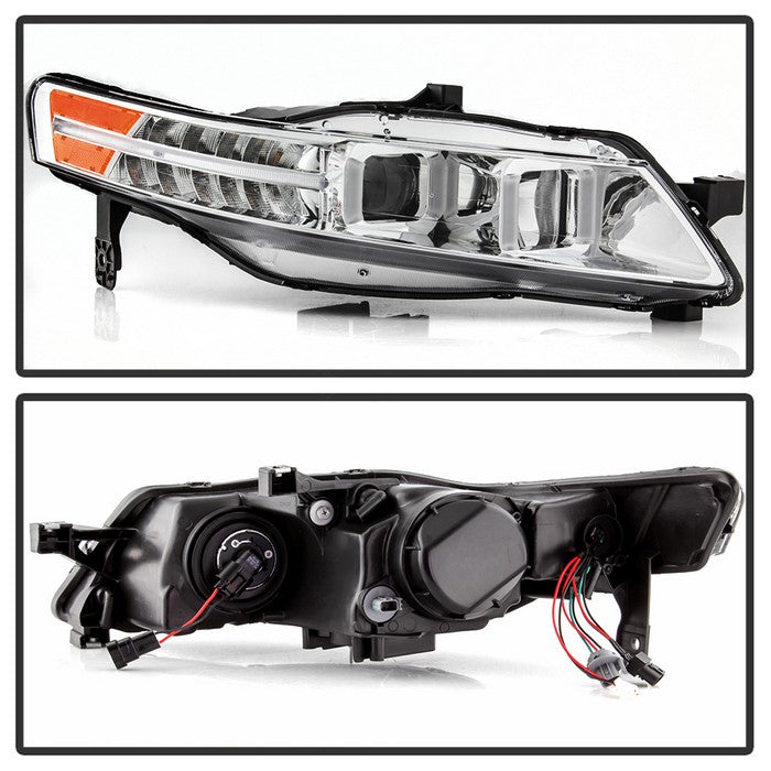 SPYDER xTune 04-08 Acura TL (Xenon/HID Projector Headlights) Light Tube DRL - Chrome (PRO-JH-ATL04-DRL-C) 9040481