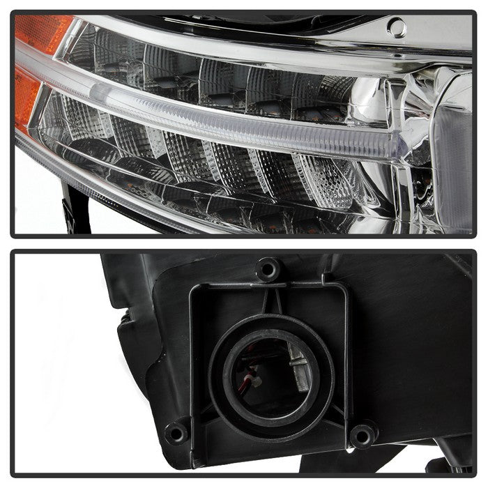 SPYDER xTune 04-08 Acura TL (Xenon/HID Projector Headlights) Light Tube DRL - Chrome (PRO-JH-ATL04-DRL-C) 9040481