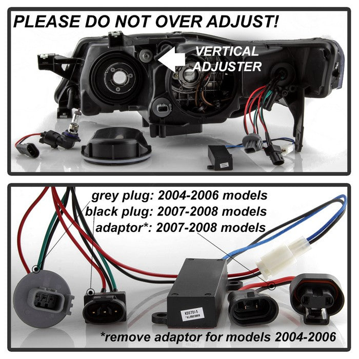 SPYDER xTune 04-08 Acura TL (Xenon/HID Projector Headlights) Light Tube DRL - Chrome (PRO-JH-ATL04-DRL-C) 9040481