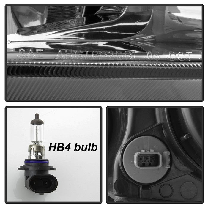 SPYDER xTune 04-08 Acura TL (Xenon/HID Projector Headlights) Light Tube DRL - Chrome (PRO-JH-ATL04-DRL-C) 9040481