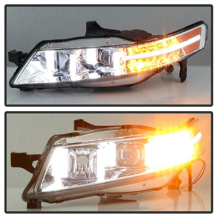 SPYDER xTune 04-08 Acura TL (Xenon/HID Projector Headlights) Light Tube DRL - Chrome (PRO-JH-ATL04-DRL-C) 9040481
