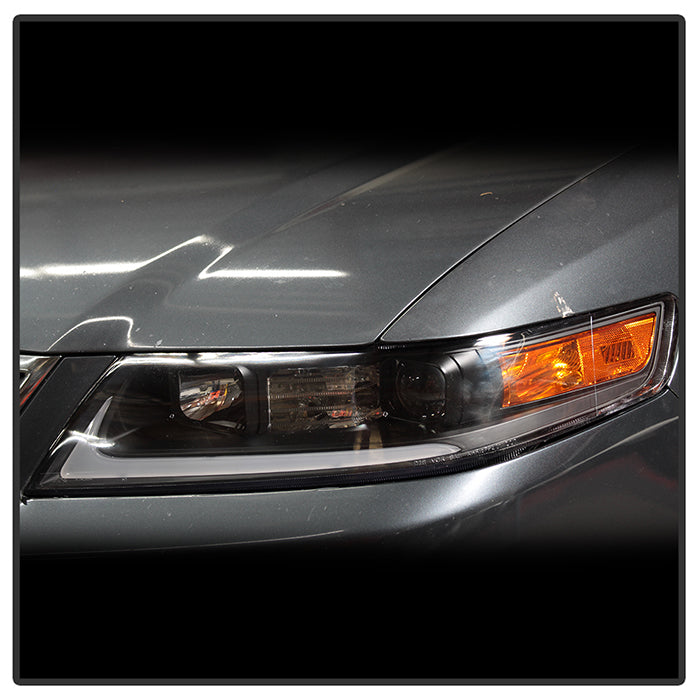 SPYDER xTune 04-08 Acura TSX LED Light Bar Projector Headlights - Black (PRO-JH-ATSX04-LB-BK) 9043116