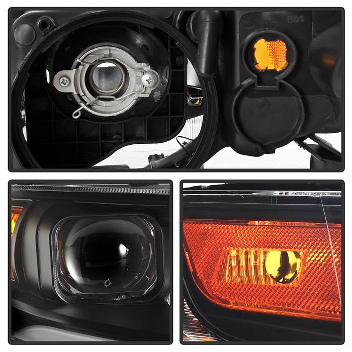 SPYDER xTune 04-08 Acura TSX LED Light Bar Projector Headlights - Black (PRO-JH-ATSX04-LB-BK) 9043116