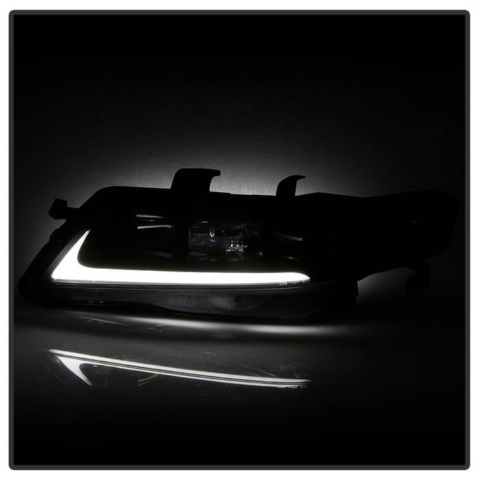 SPYDER xTune 04-08 Acura TSX LED Light Bar Projector Headlights - Black (PRO-JH-ATSX04-LB-BK) 9043116