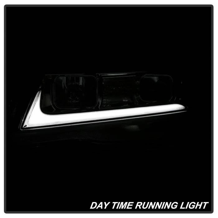 SPYDER xTune 04-08 Acura TSX LED Light Bar Projector Headlights - Chrome (PRO-JH-ATSX04-LB-C) 9043130