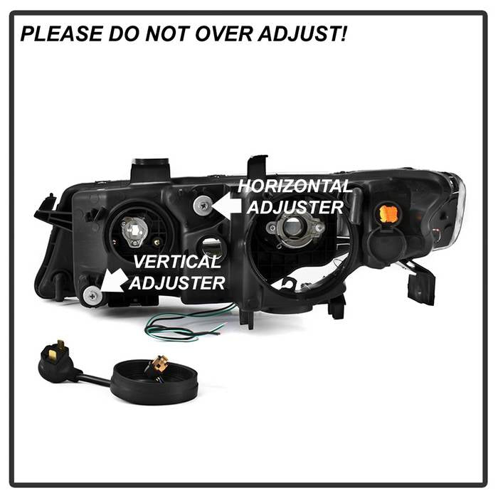 SPYDER xTune 04-08 Acura TSX LED Light Bar Projector Headlights - Chrome (PRO-JH-ATSX04-LB-C) 9043130