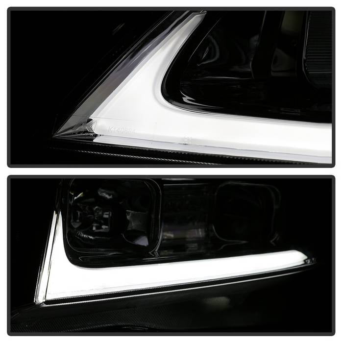 SPYDER xTune 04-08 Acura TSX LED Light Bar Projector Headlights - Chrome (PRO-JH-ATSX04-LB-C) 9043130