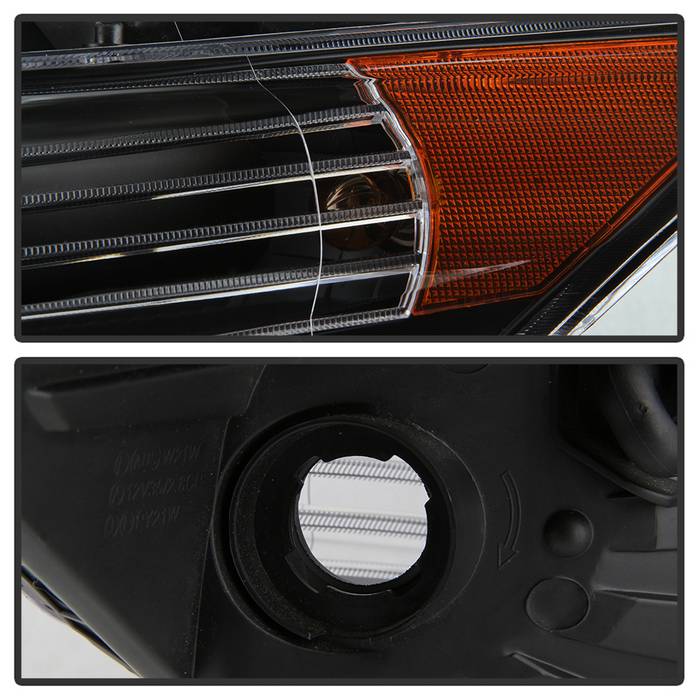 SPYDER xTune 09-14 Acura TSX Projector Headlights - Light Bar DRL - Black (PRO-JH-ATSX09-LB-BK) 9042218