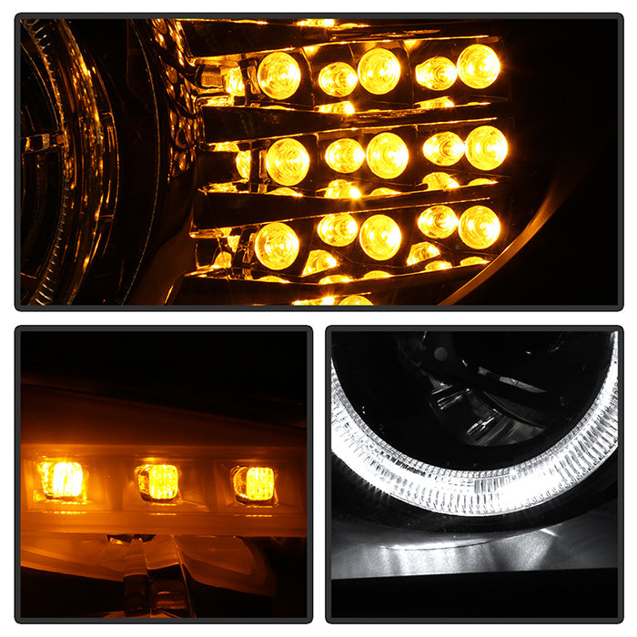 SPYDER xTune 08-13 BMW 3-Series E90/E91 4DR OEM Style Halogen Proj Headlights -Blk (PRO-JH-BE9009-AM-BK) 9943621
