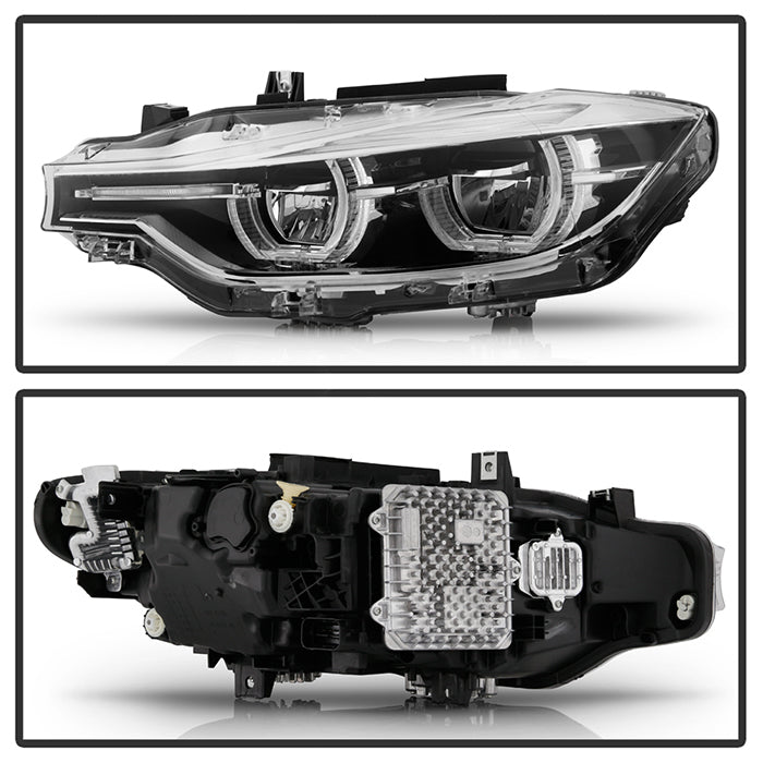 SPYDER BMW F30 3 Series 4Dr LED Projector Headlights Chrome PRO-JH-BF3012H-4D-LED-C 9948534