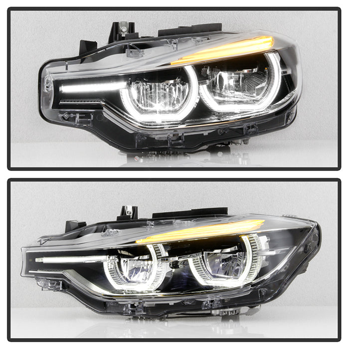 SPYDER BMW F30 3 Series 4Dr LED Projector Headlights Chrome PRO-JH-BF3012H-4D-LED-C 9948534