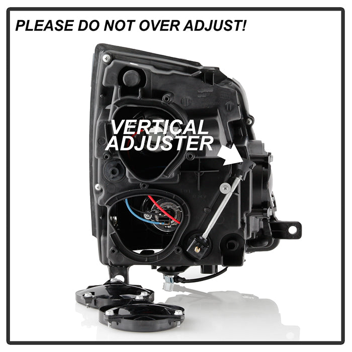 SPYDER xTune 08-12 Cadillac CTS Projector Headlights - Halogen - DRL - Black (PRO-JH-CACTS08-LB-C) 9048555
