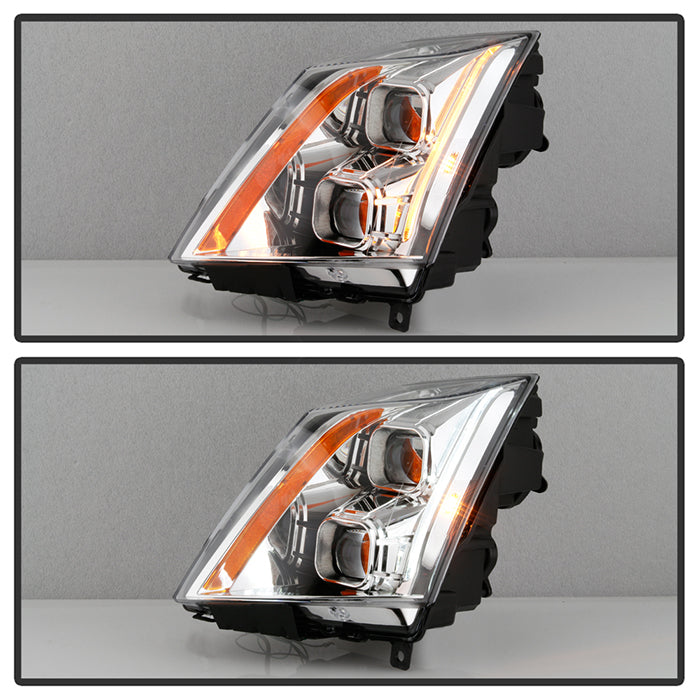 SPYDER xTune 08-12 Cadillac CTS Projector Headlights - Halogen - DRL - Black (PRO-JH-CACTS08-LB-C) 9048555