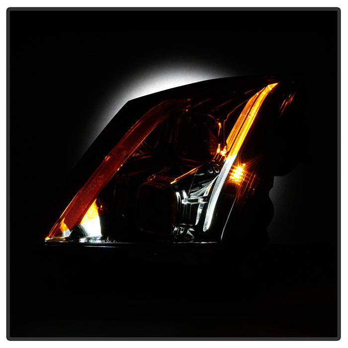 SPYDER xTune 08-12 Cadillac CTS Projector Headlights - Halogen - DRL - Black (PRO-JH-CACTS08-LB-C) 9048555