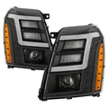 SPYDER xTune Cadillac Escalade 07-14 LED Headlights | Black Housing | PRO-JH-CAES07-LB-BK