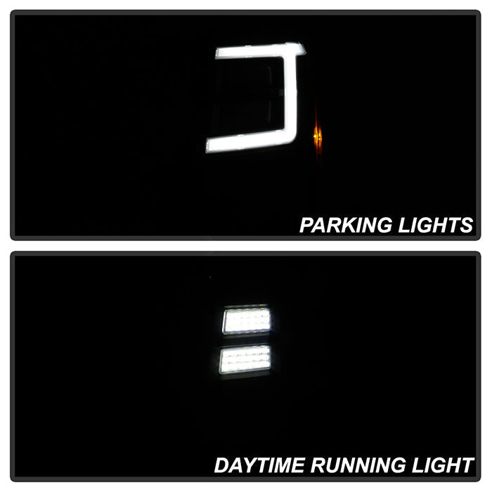 SPYDER xTune Cadillac Escalade 07-14 LED Headlights | Black Housing | PRO-JH-CAES07-LB-BK