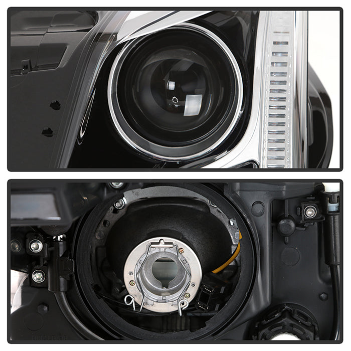 SPYDER xTune 13-18 Cadillac ATS w/LED DRL Halogen Projector Headlights OE Chrome  (PRO-JH-CATS14-SLED-C) 9948671