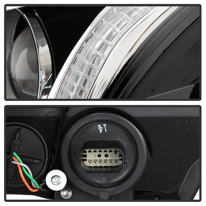 SPYDER xTune 13-18 Cadillac ATS w/LED DRL Halogen Projector Headlights OE Chrome  (PRO-JH-CATS14-SLED-C) 9948671