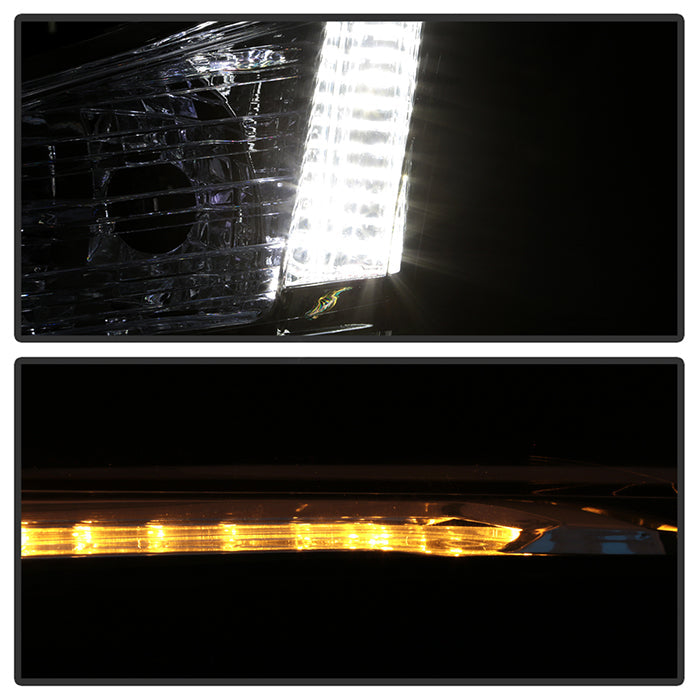 SPYDER xTune 13-18 Cadillac ATS w/LED DRL Halogen Projector Headlights OE Chrome  (PRO-JH-CATS14-SLED-C) 9948671