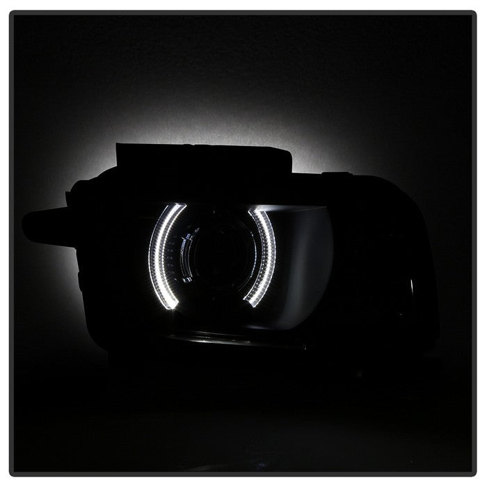 SPYDER xTune 10-13 Chevy Camaro CCFL Halo Projector Headlights - Black Smoked (PRO-JH-CCAM10-LED-BSM) 9040870