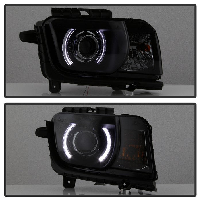SPYDER xTune 10-13 Chevy Camaro CCFL Halo Projector Headlights - Black Smoked (PRO-JH-CCAM10-LED-BSM) 9040870