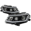 SPYDER xTune 16-18 Chevrolet Camaro Halogen Only Proj Headlights w/ DRL Tube - Black - PRO-JH-CCAM16-LB-BK 9047473