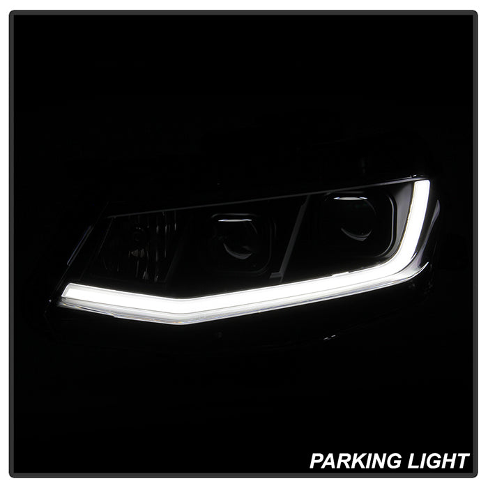 SPYDER xTune 16-18 Chevrolet Camaro Halogen Only Proj Headlights w/ DRL Tube - Black - PRO-JH-CCAM16-LB-BK 9047473