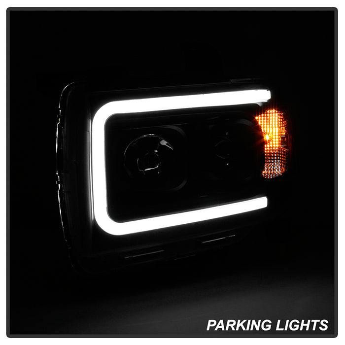SPYDER xTune 15-19 Chevrolet Canyon Projector Headlights w/ DRL Tube - Black - PRO-JH-CCO15-LB-BK 9047459