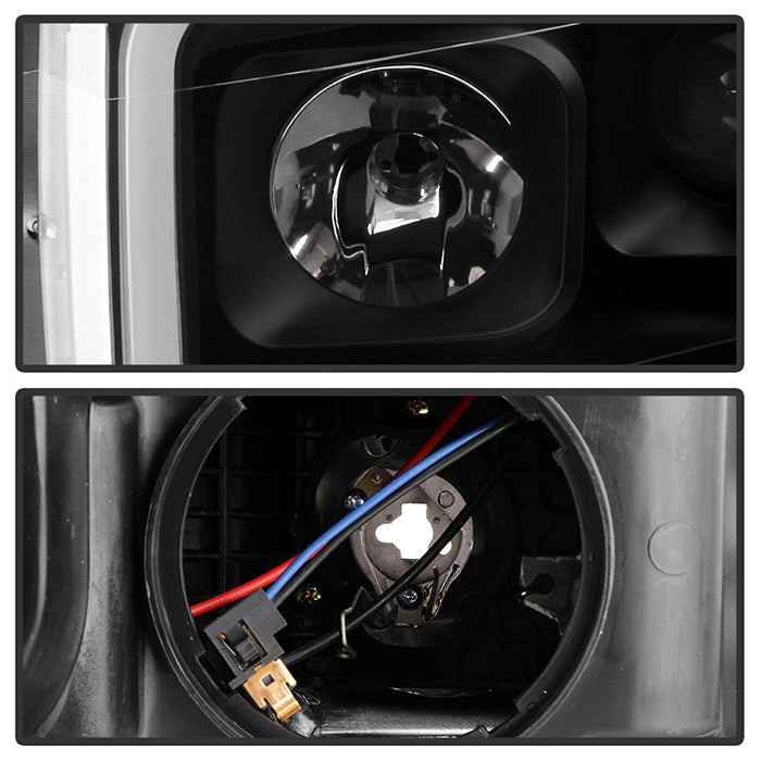 SPYDER xTune 15-19 Chevrolet Canyon Projector Headlights w/ DRL Tube - Black - PRO-JH-CCO15-LB-BK 9047459