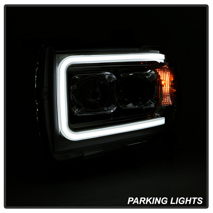 SPYDER xTune 15-19 Chevrolet Canyon Projector Headlights w/ DRL Tube - Chrome - PRO-JH-CCO15-LB-C 9047466