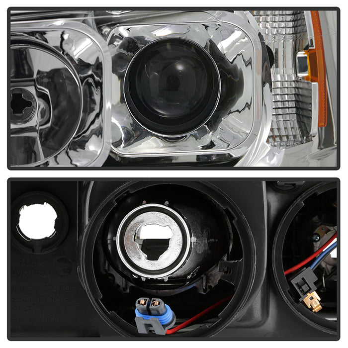 SPYDER xTune 15-19 Chevrolet Canyon Projector Headlights w/ DRL Tube - Chrome - PRO-JH-CCO15-LB-C 9047466