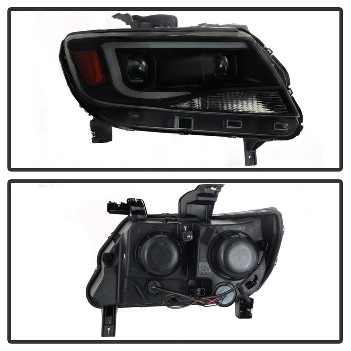 SPYDER xTune Chevy Colorado 15-17 HalogenOnly Projector Headlights - Black Smoked PRO-JH-CCO04-LBDRL-BSM 9039300
