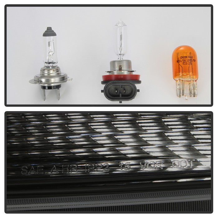 SPYDER xTune Chevy Colorado 15-17 HalogenOnly Projector Headlights - Black Smoked PRO-JH-CCO04-LBDRL-BSM 9039300