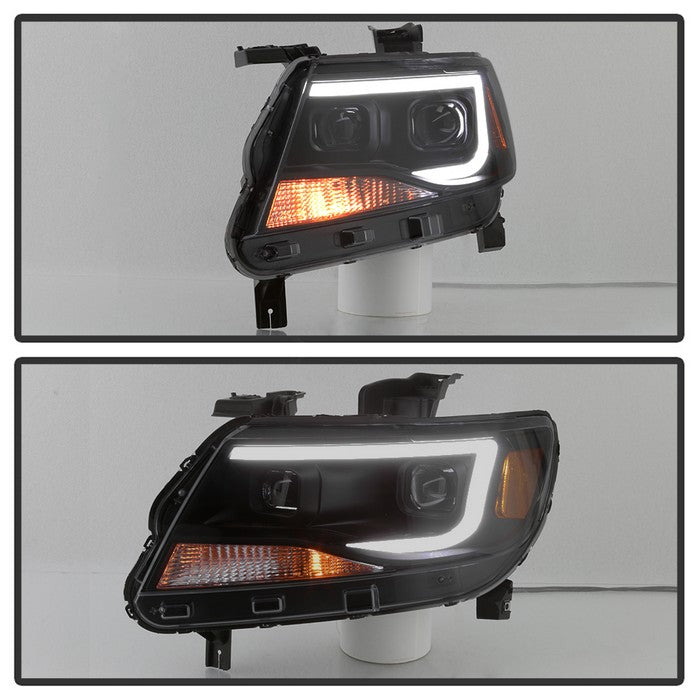 SPYDER xTune Chevy Colorado 15-17 HalogenOnly Projector Headlights - Black Smoked PRO-JH-CCO04-LBDRL-BSM 9039300