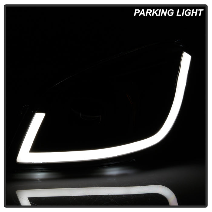SPYDER xTune 05-10 Chevy Cobalt DRL Light Bar Projector Headlights Black PRO-JH-CCOB05-LBBRL-BK 9046780