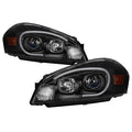 SPYDER xTune 06-13 Chevrolet Impala LED Light Bar Headlights - Black (PRO-JH-CIM06-LB-BK) 9042232
