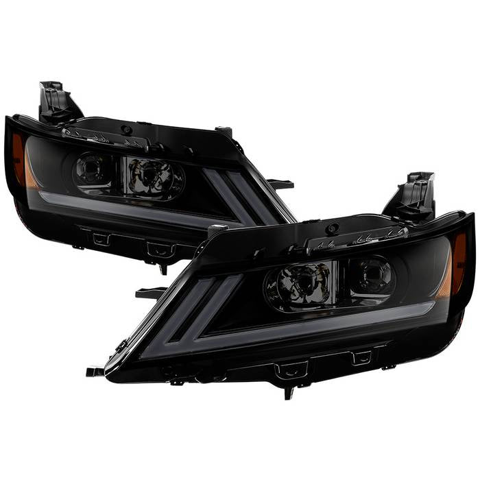SPYDER xTune 14-18 Chevy Impala (Excl Limited) DRL Halogen Proj Headlights - Blk Smk (PRO-JH-CIM15-LB-BSM) 9042881