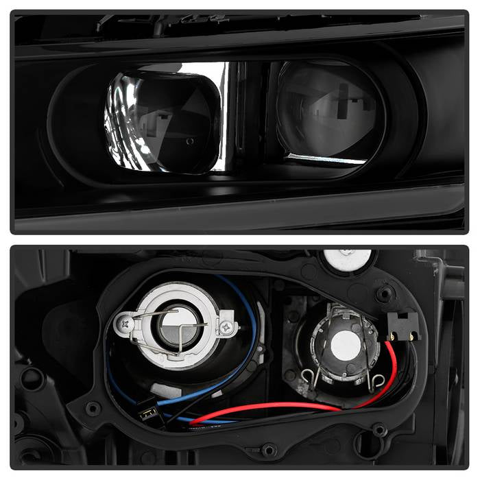 SPYDER xTune 14-18 Chevy Impala (Excl Limited) DRL Halogen Proj Headlights - Blk Smk (PRO-JH-CIM15-LB-BSM) 9042881